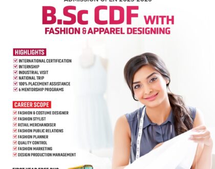 BSc CDF with Fashion & Apparel Designing
