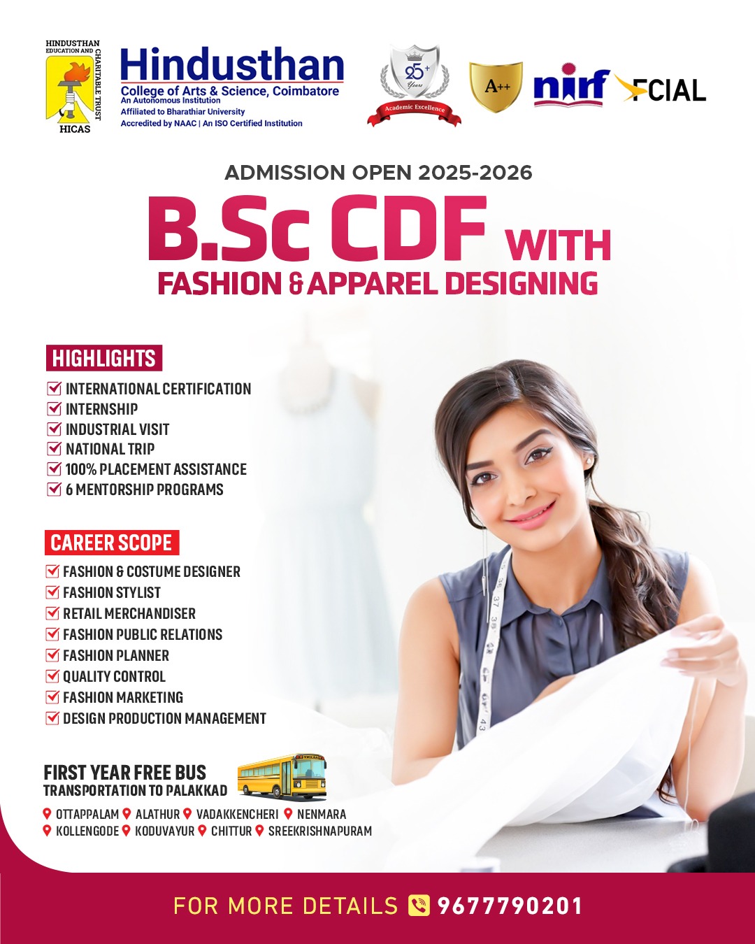 BSc CDF with Fashion & Apparel Designing